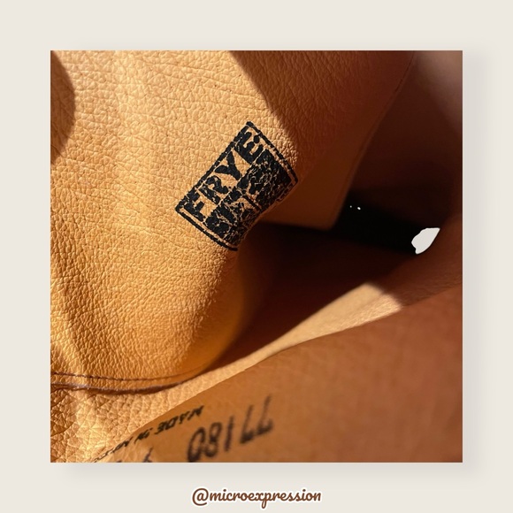 RARE FRYE Banana Tan Leather Campus Lug LaceUp Vintage Knee High Equestrian Boot - Picture 13 of 16